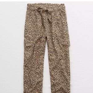 Aerie leopard print joggers